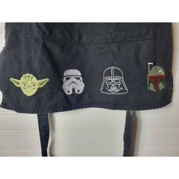 William Sonoma Star Wars With Characters Black Apron - Picture 4 of 5